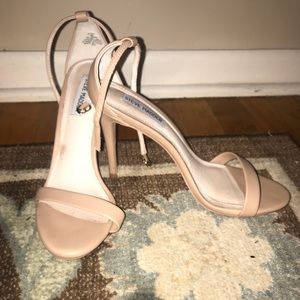 Nude Steve Madden strappy heels